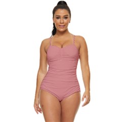 New York Pink	 - 	retro Full Coverage Swimsuit by ColorfulSwimWear