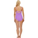 Bright Lilac Pink	 - 	Knot Front One-Piece Swimsuit View4