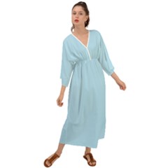Robin Egg Blue	 - 	grecian Style Maxi Dress by ColorfulDresses