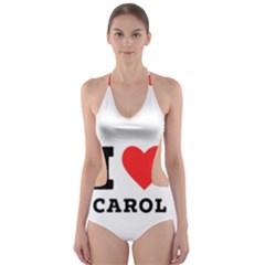 I Love Carol Cut-out One Piece Swimsuit by ilovewhateva