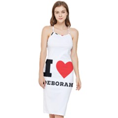I Love Deborah Bodycon Cross Back Summer Dress by ilovewhateva