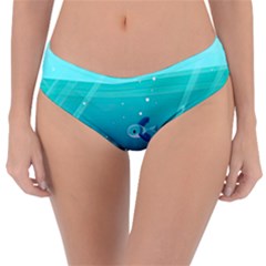 Ai Generated Ocean Sea Fish Aquatic Water Nature 2 Reversible Classic Bikini Bottoms by Pakemis