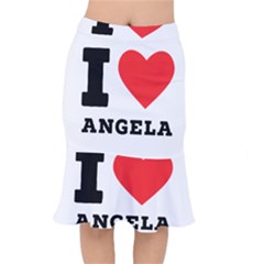 I Love Angela  Short Mermaid Skirt by ilovewhateva
