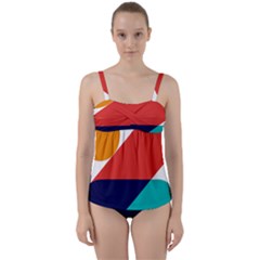 Zip Pay Special Series 13 Twist Front Tankini Set by Mrsondesign