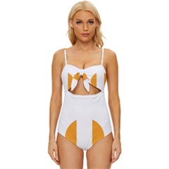 Zip Pay Special Series 16 Knot Front One-piece Swimsuit
