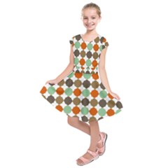Stylish Pattern Kids  Short Sleeve Dress by GardenOfOphir