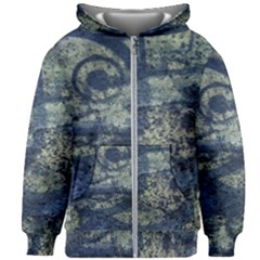 Elemental Beauty Abstract Print Kids  Zipper Hoodie Without Drawstring by dflcprintsclothing