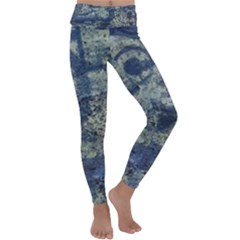 Elemental Beauty Abstract Print Kids  Lightweight Velour Classic Yoga Leggings by dflcprintsclothing
