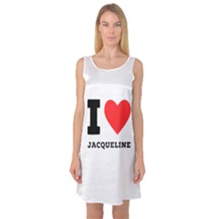 I Love Jacqueline Sleeveless Satin Nightdress