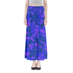 Cold Colorful Geometric Abstract Pattern Full Length Maxi Skirt by dflcprintsclothing