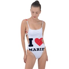 I Love Marie Tie Strap One Piece Swimsuit