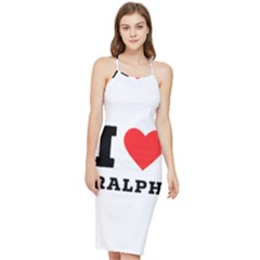 I Love Ralph Bodycon Cross Back Summer Dress by ilovewhateva