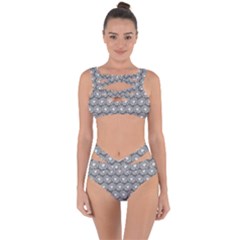 Gerbera Daisy Vector Tile Pattern Bandaged Up Bikini Set  by GardenOfOphir
