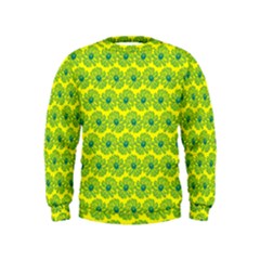 Gerbera Daisy Vector Tile Pattern Kids  Sweatshirt by GardenOfOphir