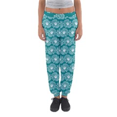 Gerbera Daisy Vector Tile Pattern Women s Jogger Sweatpants by GardenOfOphir