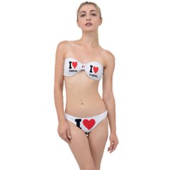 I Love Gabriel Classic Bandeau Bikini Set by ilovewhateva