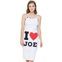 I Love Joe Bodycon Cross Back Summer Dress by ilovewhateva