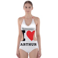 I Love Arthur Cut-out One Piece Swimsuit by ilovewhateva