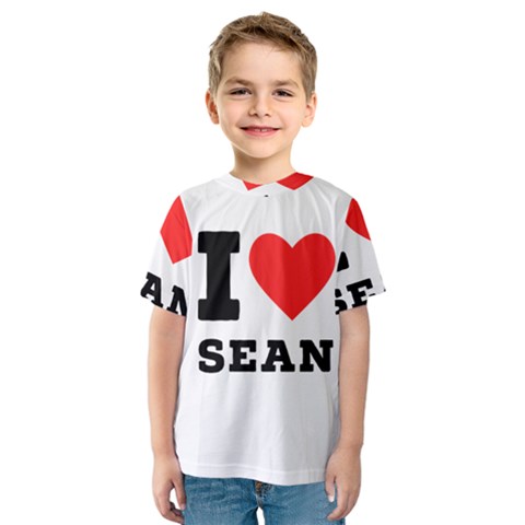 I Love Sean Kids  Sport Mesh Tee by ilovewhateva