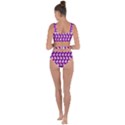 Ladybug Vector Geometric Tile Pattern Bandaged Up Bikini Set  View2