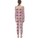 Cute Floral Pattern Long Sleeve Catsuit View2
