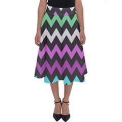 Chevron Pattern Gifts Perfect Length Midi Skirt by GardenOfOphir