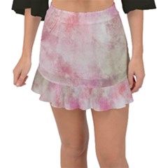 Pink-010 Fishtail Mini Chiffon Skirt