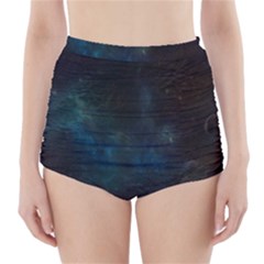 Space-02 High-waisted Bikini Bottoms by nateshop