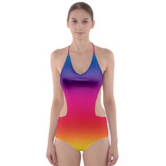 Spectrum Cut-out One Piece Swimsuit by nateshop