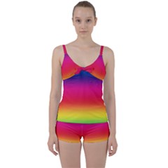 Spectrum Tie Front Two Piece Tankini by nateshop