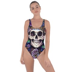 Dead Cute Skull Floral Bring Sexy Back Swimsuit by GardenOfOphir