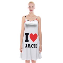 I Love Jack Spaghetti Strap Velvet Dress by ilovewhateva