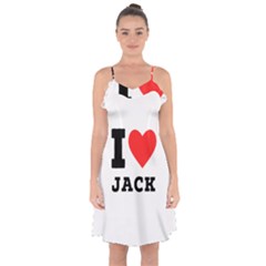 I Love Jack Ruffle Detail Chiffon Dress by ilovewhateva