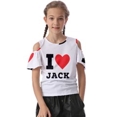 I Love Jack Kids  Butterfly Cutout Tee by ilovewhateva