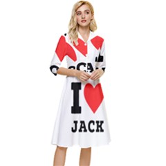 I Love Jack Classy Knee Length Dress by ilovewhateva