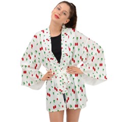 Cherries Long Sleeve Kimono by nateshop