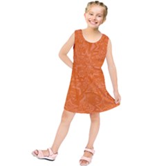 Orange-chaotic Kids  Tunic Dress by nateshop