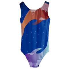 Koi Fish Carp Water Nature Animal Kids  Cut-out Back One Piece Swimsuit by Semog4