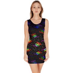 Rainbows Pixel Pattern Bodycon Dress by Semog4