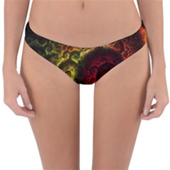 Green And Red Lights Wallpaper Fractal Digital Art Artwork Reversible Hipster Bikini Bottoms by Semog4