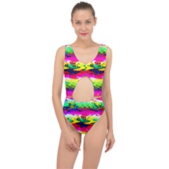 Waves Of Color Center Cut Out Swimsuit