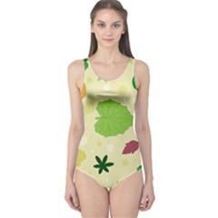 Leaves-140 One Piece Swimsuit by nateshop