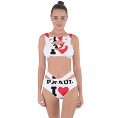 I Love Paul Bandaged Up Bikini Set  by ilovewhateva