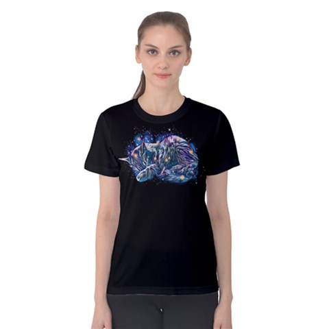 Galactic Kitten Women s Cotton Tee by Catofmosttrades