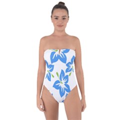 Hibiscus-wallpaper-flowers-floral Tie Back One Piece Swimsuit by Semog4