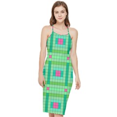 Checkerboard-squares-abstract-- Bodycon Cross Back Summer Dress by Semog4