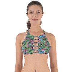 Background Texture Paisley Pattern Perfectly Cut Out Bikini Top by Salman4z