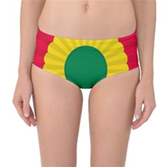 National Cockade Of Bolivia Mid-waist Bikini Bottoms by abbeyz71