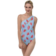 Strawberry To One Side Swimsuit by SychEva
