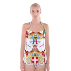 Coat Of Arms Of The Kingdom Of Italy (1890)h Boyleg Halter Swimsuit  by abbeyz71